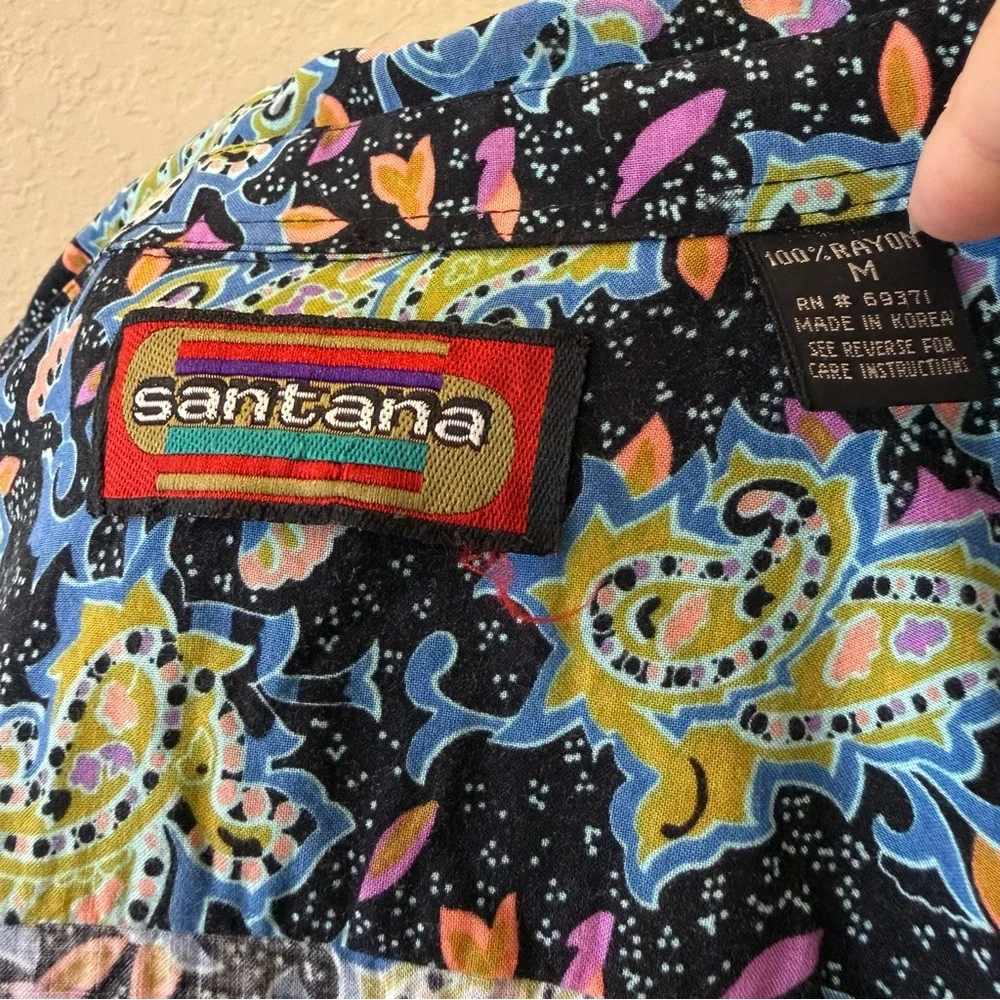 Vintage Santana Funky Paisley Shirt